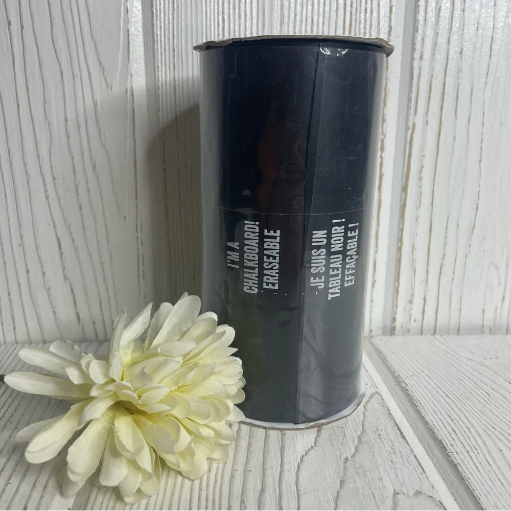 NEW 6” Roll Chalkboard Ribbon Black Erasable 15’ 100% PCV